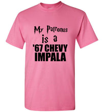 Load image into Gallery viewer, My Patronus is a 67 Chevy Impala Harry Potter Supernatural Mash UpT Shirt