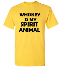 Load image into Gallery viewer, Whiskey is My Spirit Animal T Shirt