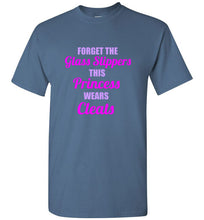 Load image into Gallery viewer, Forget the Glass Slippers This Princess Wears Cleats T Shirt