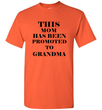 Load image into Gallery viewer, This Mom Has Been Promoted To Grandma T Shirt