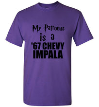 Load image into Gallery viewer, My Patronus is a 67 Chevy Impala Harry Potter Supernatural Mash UpT Shirt