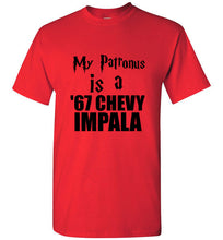Load image into Gallery viewer, My Patronus is a 67 Chevy Impala Harry Potter Supernatural Mash UpT Shirt