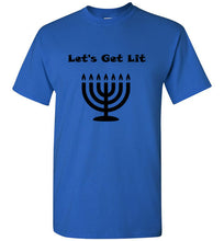 Load image into Gallery viewer, Let's Get Lit Hanukah T Shirt