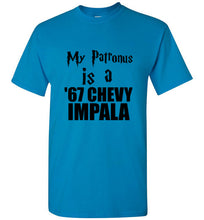 Load image into Gallery viewer, My Patronus is a 67 Chevy Impala Harry Potter Supernatural Mash UpT Shirt