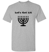 Load image into Gallery viewer, Let's Get Lit Hanukah T Shirt