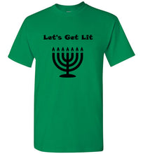 Load image into Gallery viewer, Let's Get Lit Hanukah T Shirt