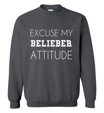 Load image into Gallery viewer, Excuse My Belieber Attitude Sweatshirt