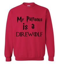 Load image into Gallery viewer, My Patronus is a Direwolf Sweatshirt
