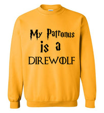 Load image into Gallery viewer, My Patronus is a Direwolf Sweatshirt