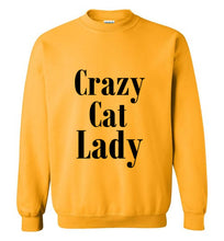 Load image into Gallery viewer, Crazy Cat Lady Sweatshirt