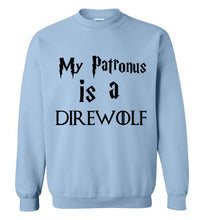 Load image into Gallery viewer, My Patronus is a Direwolf Sweatshirt
