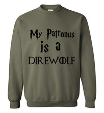 Load image into Gallery viewer, My Patronus is a Direwolf Sweatshirt