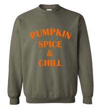 Load image into Gallery viewer, Pumpkin Spice and Chill Sweatshirt