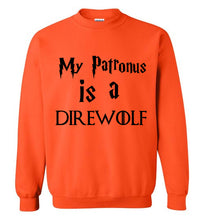 Load image into Gallery viewer, My Patronus is a Direwolf Sweatshirt