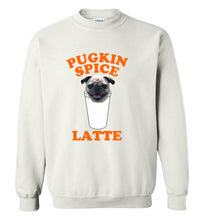 Load image into Gallery viewer, Pugkin Spice Latte Sweatshirt