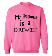 Load image into Gallery viewer, My Patronus is a Direwolf Sweatshirt