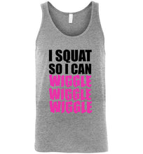 Load image into Gallery viewer, I Squat So I Can Wiggle Wiggle Wiggle Unisex Tank Top