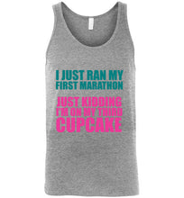 Load image into Gallery viewer, I Just Ran My First Marathon Unsiex Tank Top - The Glam Foxx