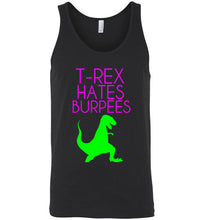 Load image into Gallery viewer, T Rex Hates Burpees Unisex Tank Top