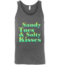Load image into Gallery viewer, Sandy Toes and Salty Kisses Unisex Tank Top