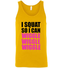 Load image into Gallery viewer, I Squat So I Can Wiggle Wiggle Wiggle Unisex Tank Top