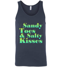 Load image into Gallery viewer, Sandy Toes and Salty Kisses Unisex Tank Top