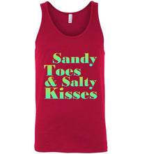 Load image into Gallery viewer, Sandy Toes and Salty Kisses Unisex Tank Top