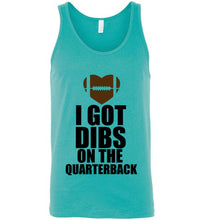 Load image into Gallery viewer, I Got Dibs on the Quarterback Unisex Tank Top