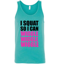 Load image into Gallery viewer, I Squat So I Can Wiggle Wiggle Wiggle Unisex Tank Top