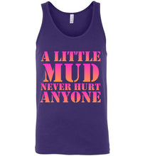 Load image into Gallery viewer, A Little Mud Never Hurt Anyone Unisex Tank Top - The Glam Foxx