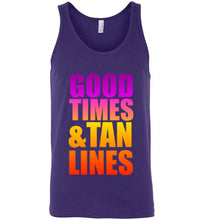 Load image into Gallery viewer, Good Times and Tan Lines Unisex Tank Top