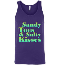 Load image into Gallery viewer, Sandy Toes and Salty Kisses Unisex Tank Top