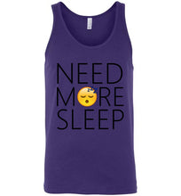 Load image into Gallery viewer, Need More Sleep Unisex Tank Top