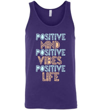 Load image into Gallery viewer, Positive Mind Positive Vibes Positive Life Unisex Tank Top
