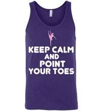Load image into Gallery viewer, Keep Calm and Point Your Toes Unisex Tank Top