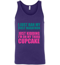 Load image into Gallery viewer, I Just Ran My First Marathon Unsiex Tank Top - The Glam Foxx