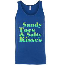Load image into Gallery viewer, Sandy Toes and Salty Kisses Unisex Tank Top