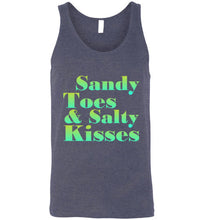 Load image into Gallery viewer, Sandy Toes and Salty Kisses Unisex Tank Top