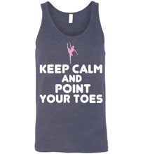 Load image into Gallery viewer, Keep Calm and Point Your Toes Unisex Tank Top