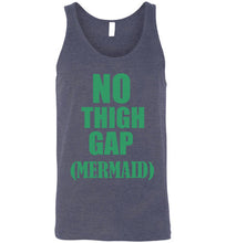 Load image into Gallery viewer, No Thigh Gap Mermaid Unisex Tank Top - The Glam Foxx
