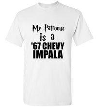 Load image into Gallery viewer, My Patronus is a 67 Chevy Impala Harry Potter Supernatural Mash UpT Shirt