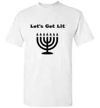 Load image into Gallery viewer, Let's Get Lit Hanukah T Shirt