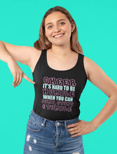 Load image into Gallery viewer, Cheer It's Hard to Be Humble When You Can Jump Stunt and Tumble Unisex Tank Top