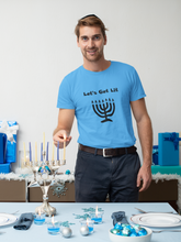 Load image into Gallery viewer, Let's Get Lit Hanukah T Shirt