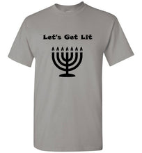 Load image into Gallery viewer, Let's Get Lit Hanukah T Shirt
