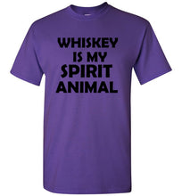 Load image into Gallery viewer, Whiskey is My Spirit Animal T Shirt

