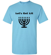 Load image into Gallery viewer, Let's Get Lit Hanukah T Shirt
