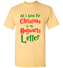 Load image into Gallery viewer, All I Want for Christmas is my Hogwarts Letter T Shirt
