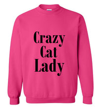 Load image into Gallery viewer, Crazy Cat Lady Sweatshirt
