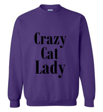 Load image into Gallery viewer, Crazy Cat Lady Sweatshirt
